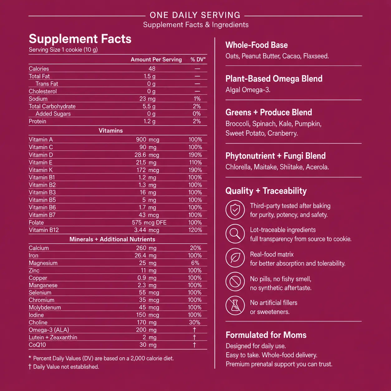 Nately Prenatal Cookie — 27 Nutrients, Zero Pills